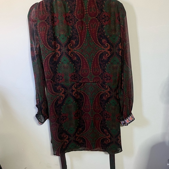 Zara Viscose Dress Sz Med - Picture 5 of 9